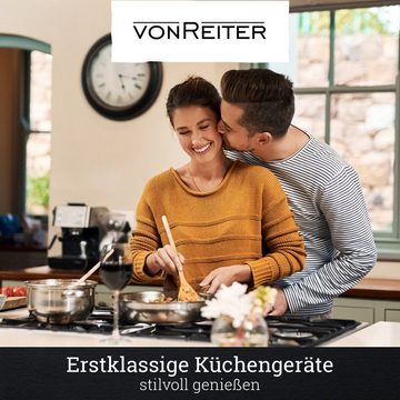 vonReiter Elektro-Kochfeld, Digitaler Timer, Touch-Control, Kindersicherung, Rahmenlos