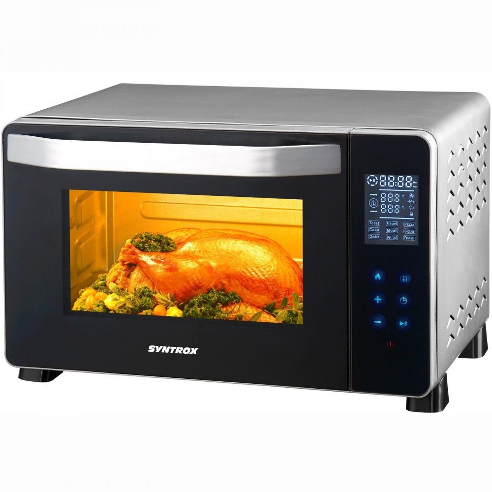 Syntrox Minibackofen Saltillo 25 Liter Digitaler Backofen mit Touch Screen