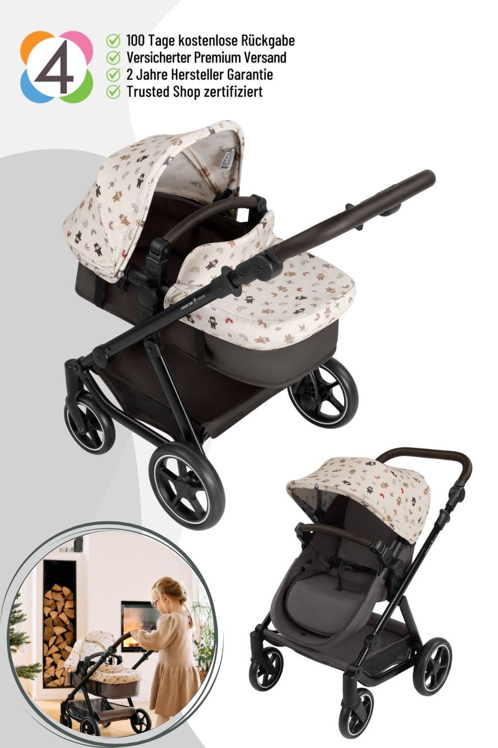 ABC Design Kombi-Puppenwagen günstig online kaufen