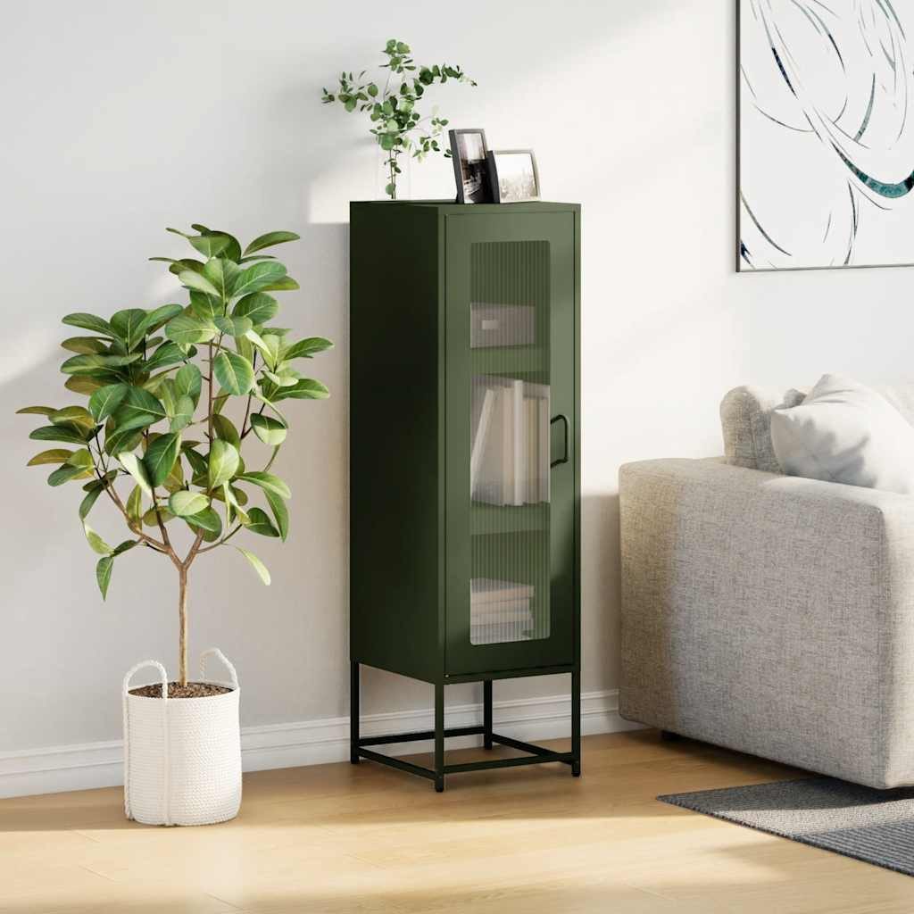 vidaXL Highboard Highboard Olivgrün 36x39x123 cm günstig online kaufen