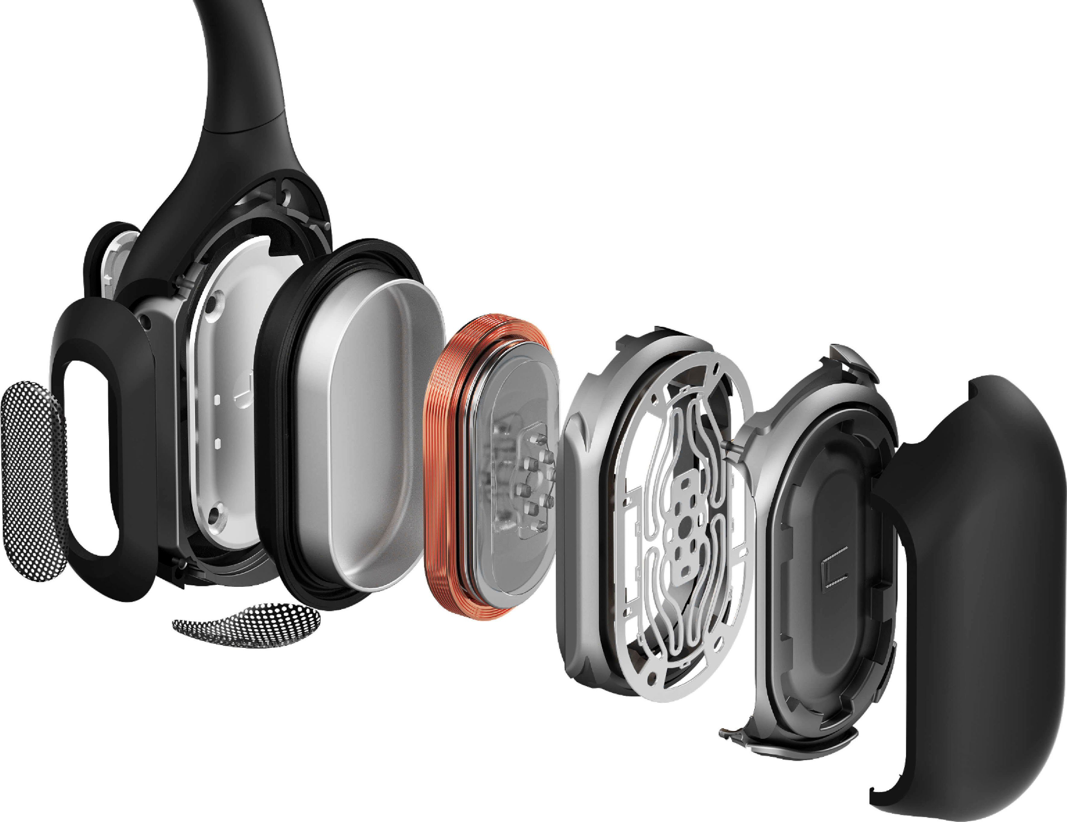 Bluetooth) schwarz Shokz OpenRun Pro Sport-Kopfhörer (Noise-Cancelling,