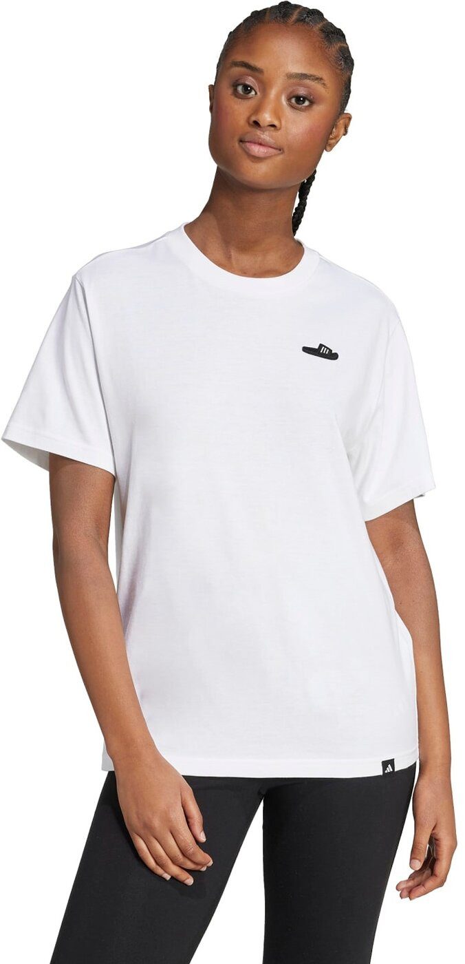 adidas Sportswear Kurzarmshirt SLIDE TEE WHITE günstig online kaufen