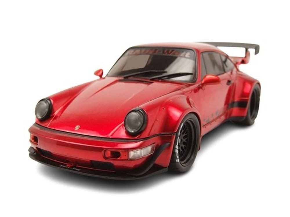 Solido Modellauto Porsche 911 (964) RWB Rauh-Welt rot, Maßstab 1:18