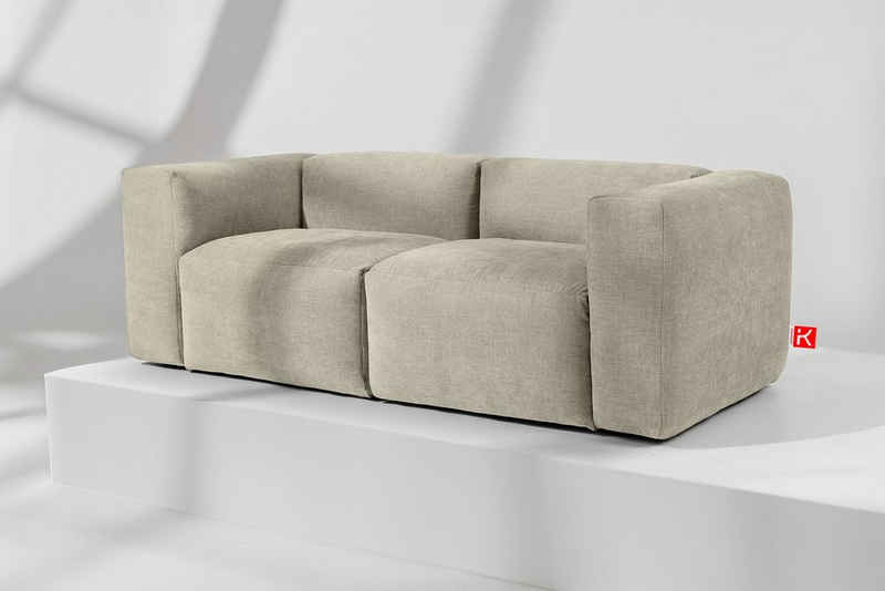 Konsimo 3-Sitzer BUFFO Einzelsofa, hergestellt in der EU, extrem weicher und bequemer Sitz
