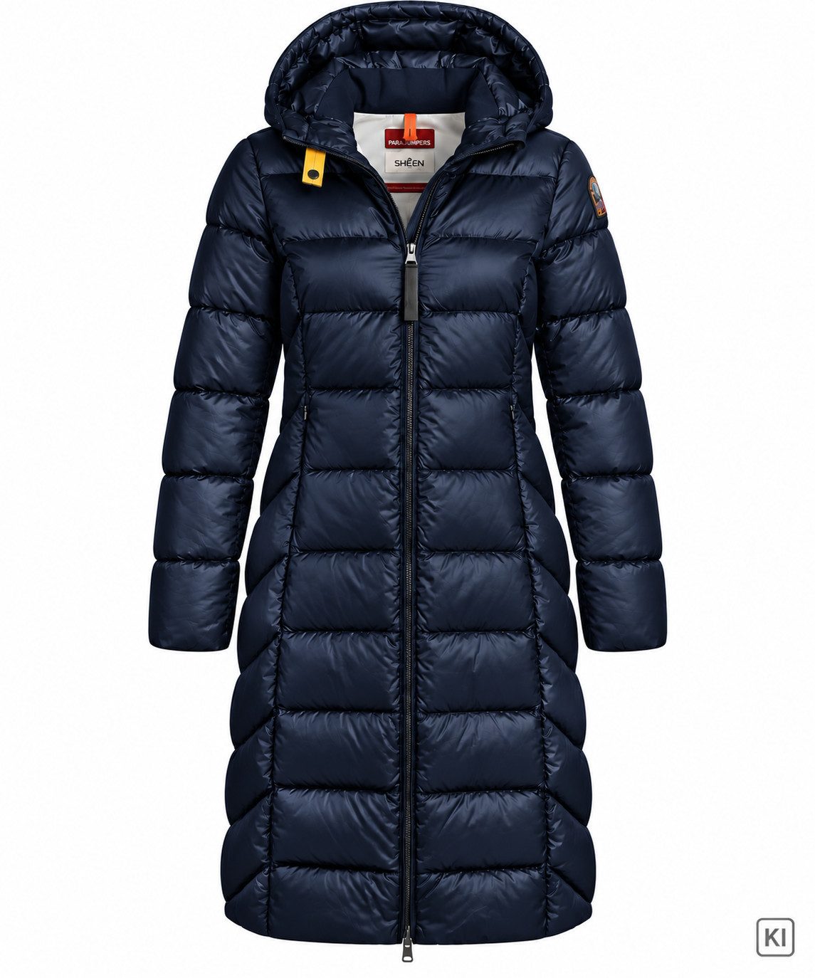Parajumpers Daunenmantel Parajumpers PJS LEAH Daunenmantel lang für Damen Navy Slim