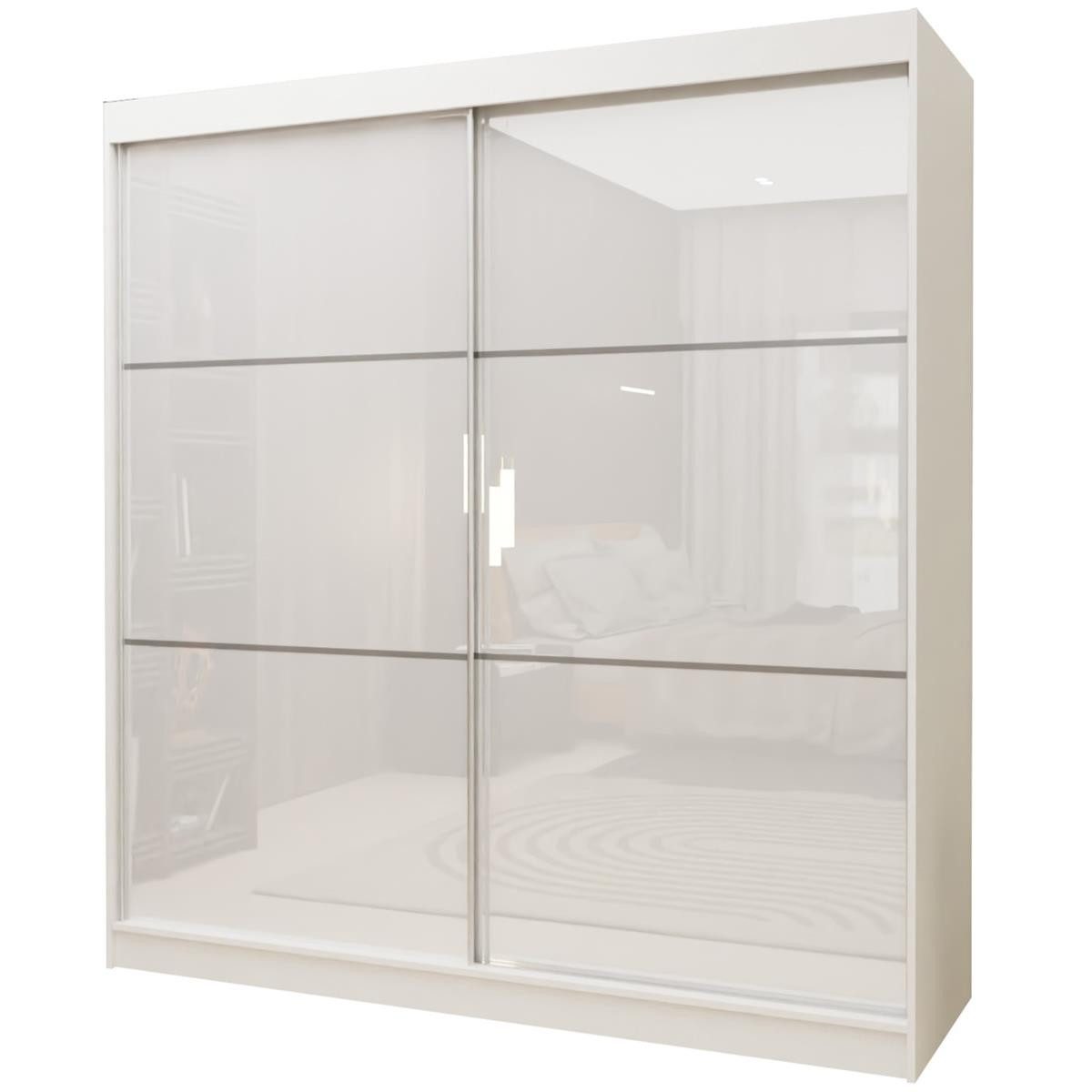 Compleo Schwebetürenschrank CINZIA, Schrank mit Lacobel günstig online kaufen