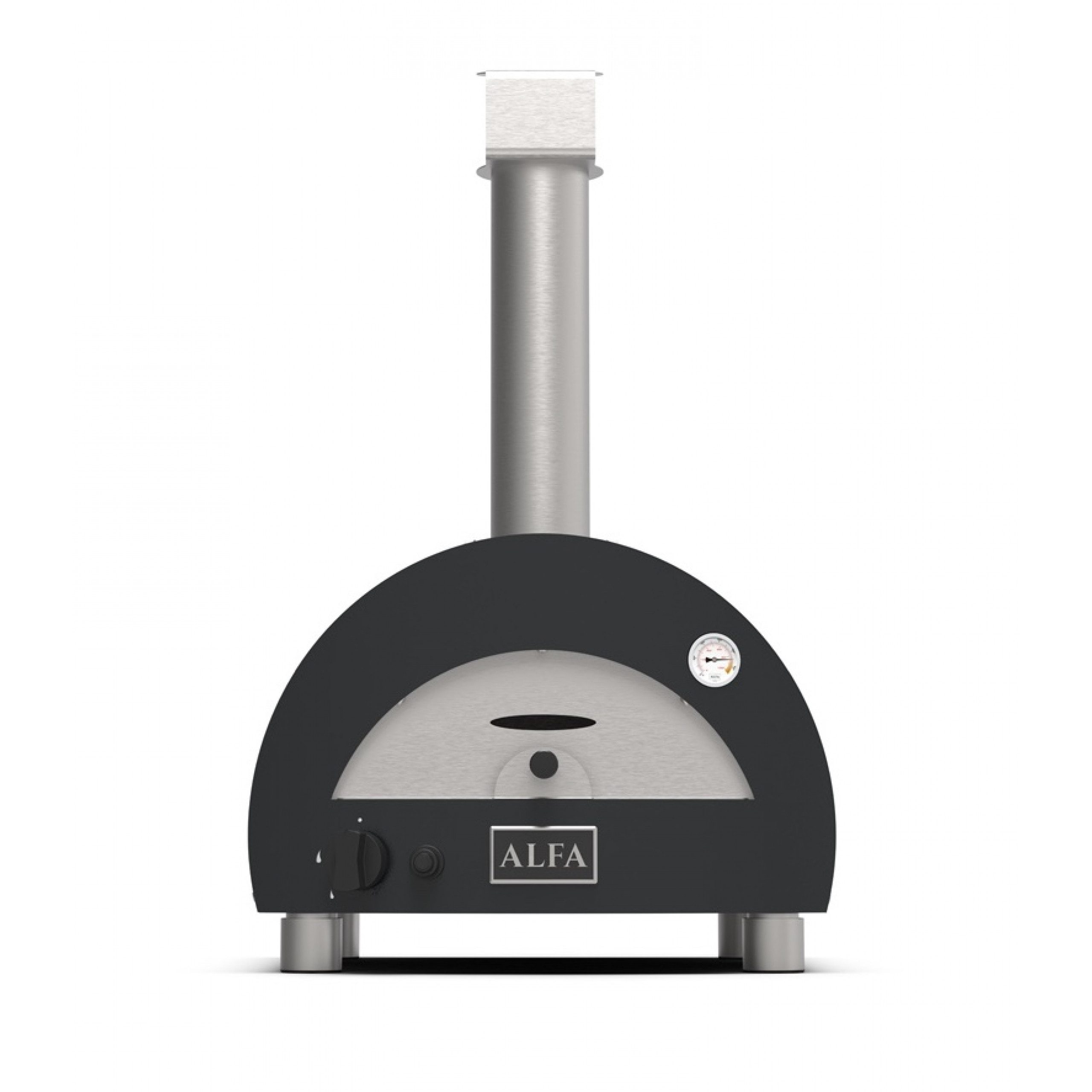 Alfa Forni Pizzaofen Alfa Forni Tragbarer Gas Pizzaofen MODERNO PORTABLE Schiefer Grau