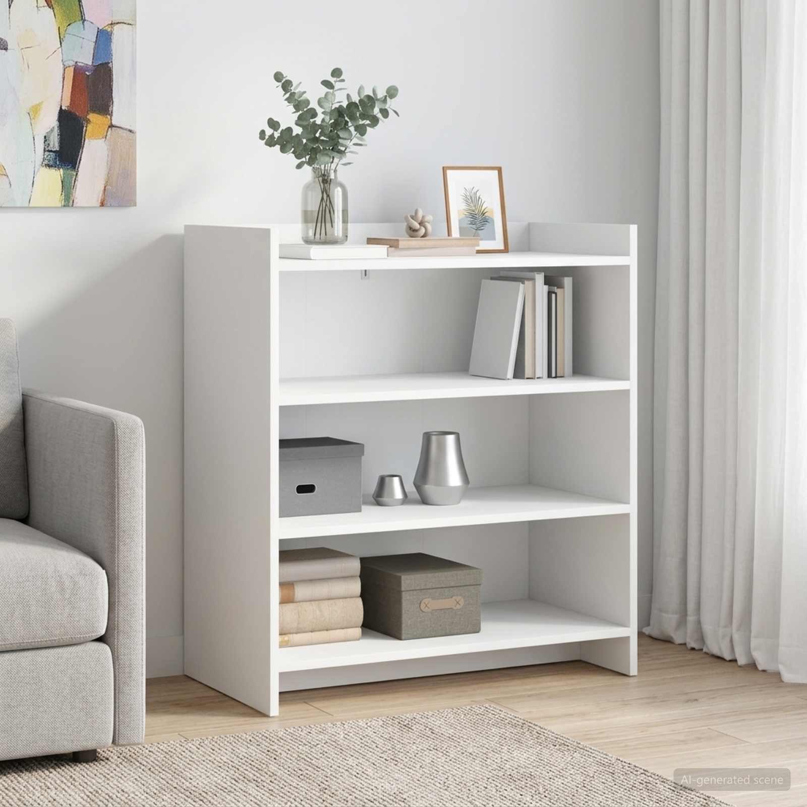 vidaXL Sideboard Sideboard Weiß 75 x 36 x 80 cm Holzwerkstoff (1 St)
