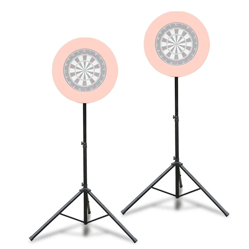 Divit Halter 2er-Set Dartständer Stativ für Dartscheibe höhenverstellbar 140 - 195