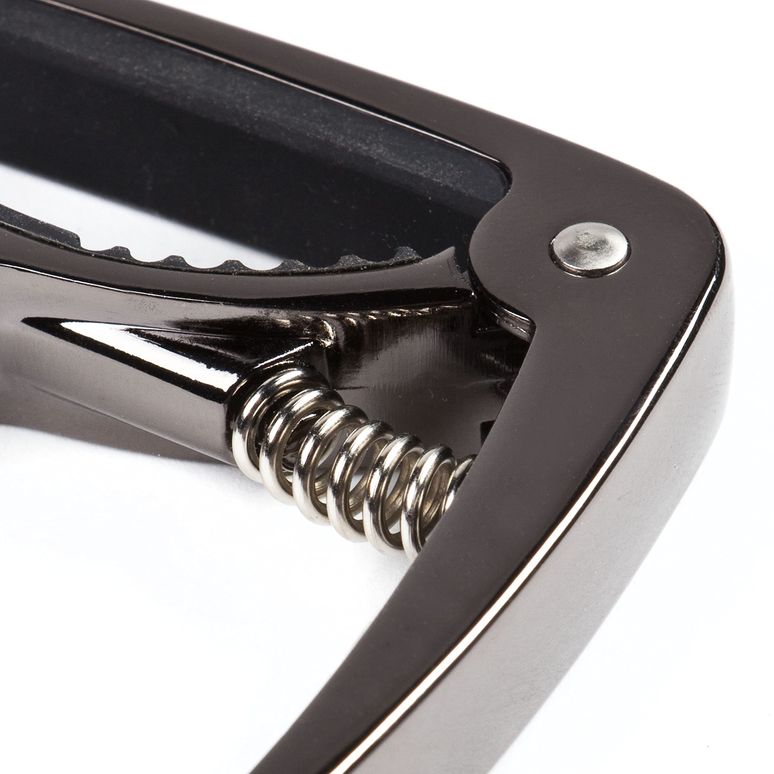 MUSIC STORE Westerngitarre, MS-EGC Kapodaster Gewölbt Kompatibel mit E- und Westerngitarren Bridge Pin Heber Schwarz, Zubehör, Kapodaster, Kapodaster, Gewölbt, E-Gitarre, Westerngitarre, Bridge Pin Heber