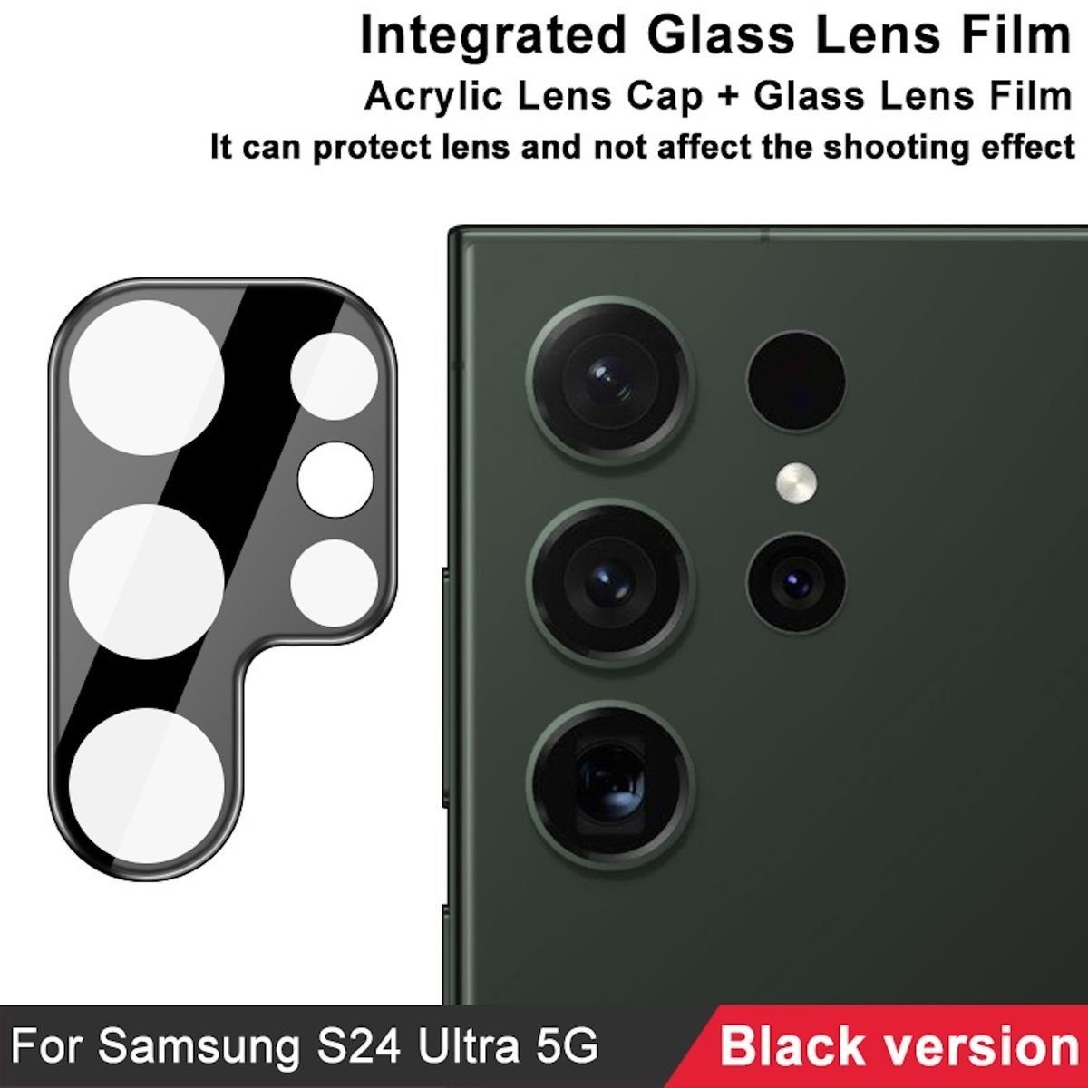 Wigento Handyhülle Für Samsung Galaxy S24 Ultra Schutzglas Kamera