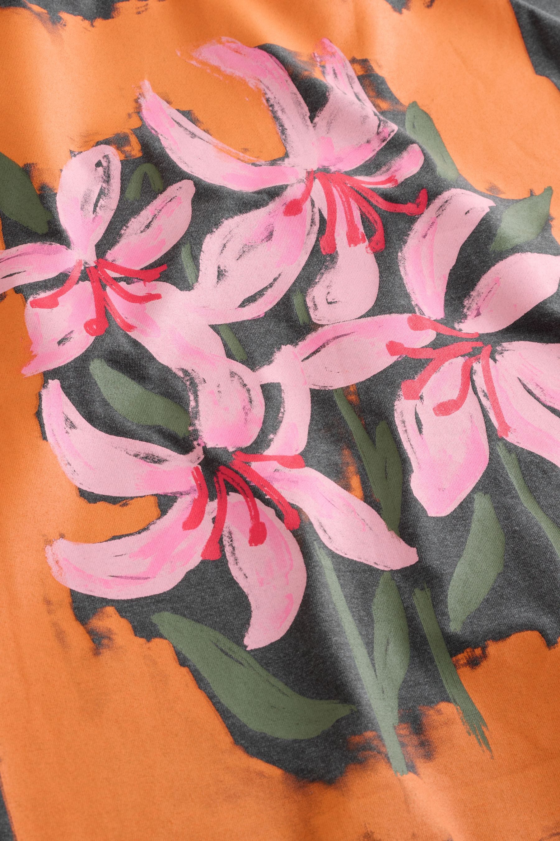Next T-Shirt Kurzarm-T-Shirt mit Rundhalsausschnitt und Grafik (1-tlg) – Bild 4 von 4