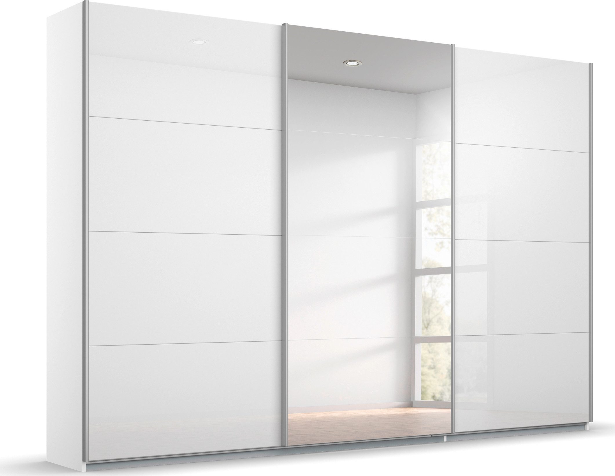 rauch Schwebetürenschrank Kleiderschrank Schrank Garderobe KOLUNA Hochglanz günstig online kaufen