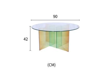 Livin Hill Couchtisch Modig, Opaleszierendes Glas, Farbeffekte, schlichte Form