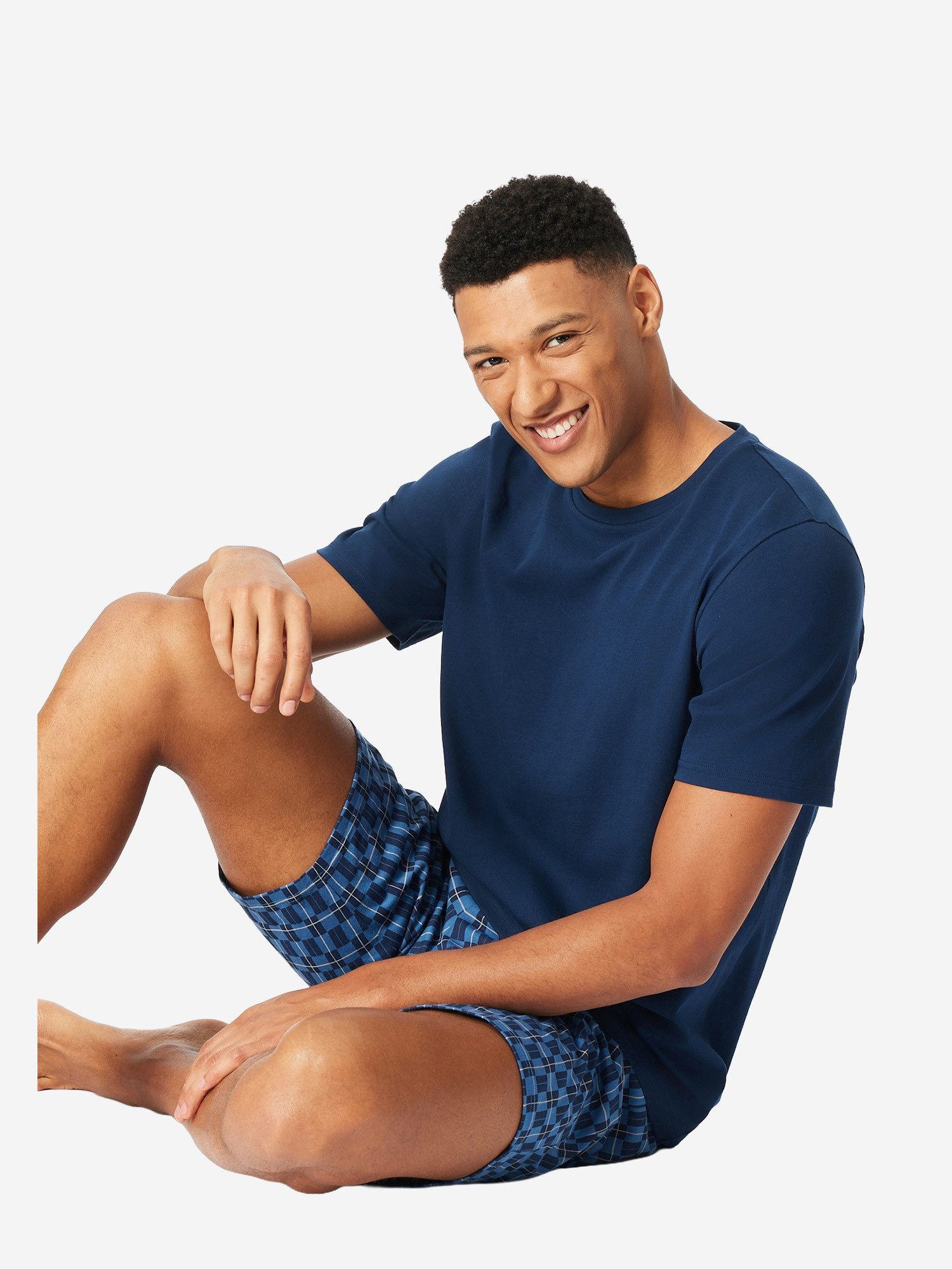 Schiesser Pyjama Rundhals - Casual Essentials günstig online kaufen