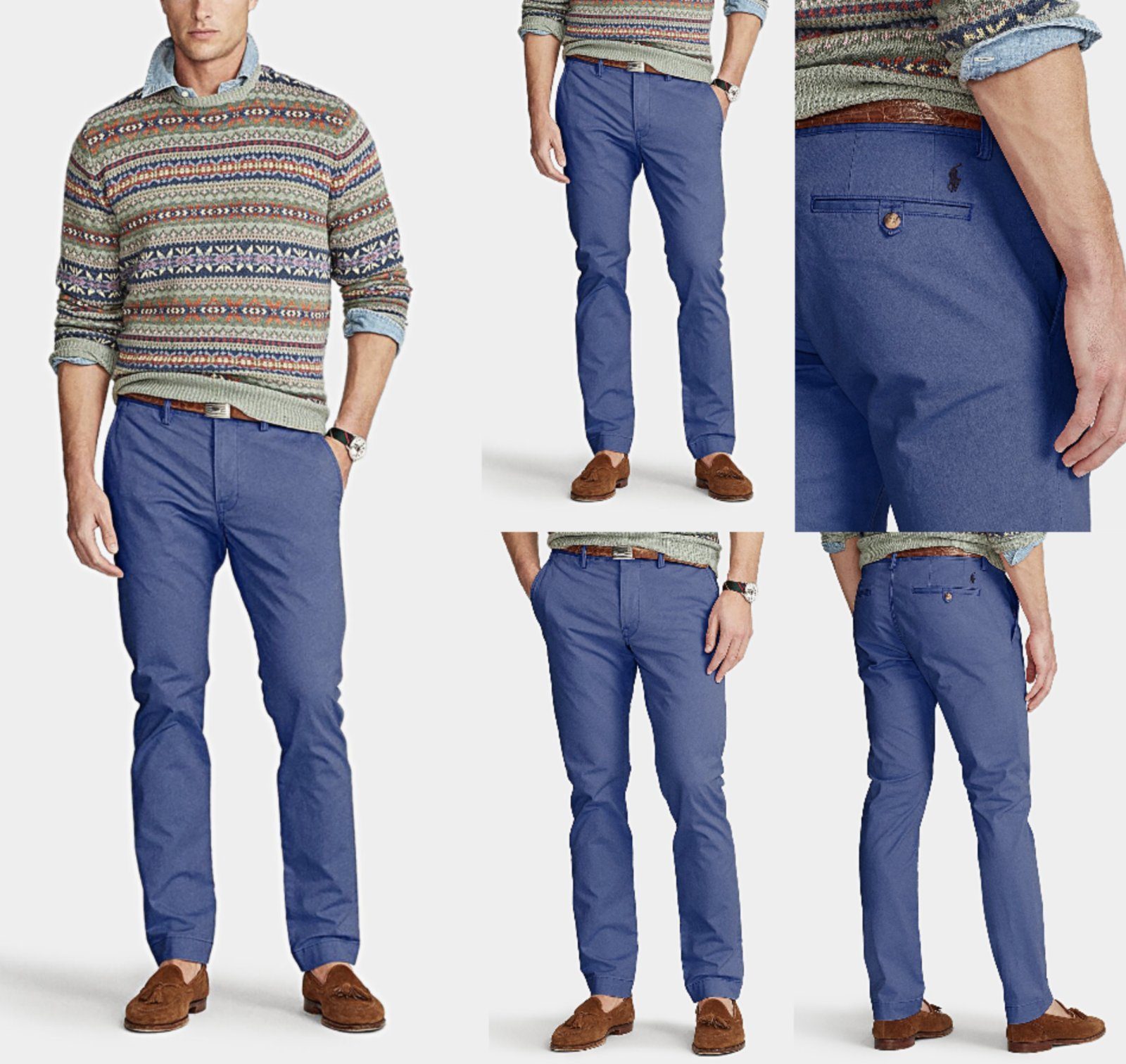 Ralph Lauren Loungehose POLO RALPH LAUREN Chino Pants Chinos Pants Trousers Travel College Hos