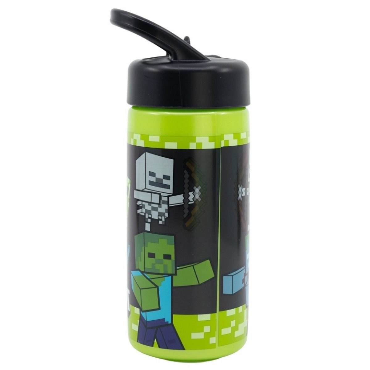 Minecraft Trinkflasche Kinder Wasserflasche 410 ml für Alltag Schule und unterwegs