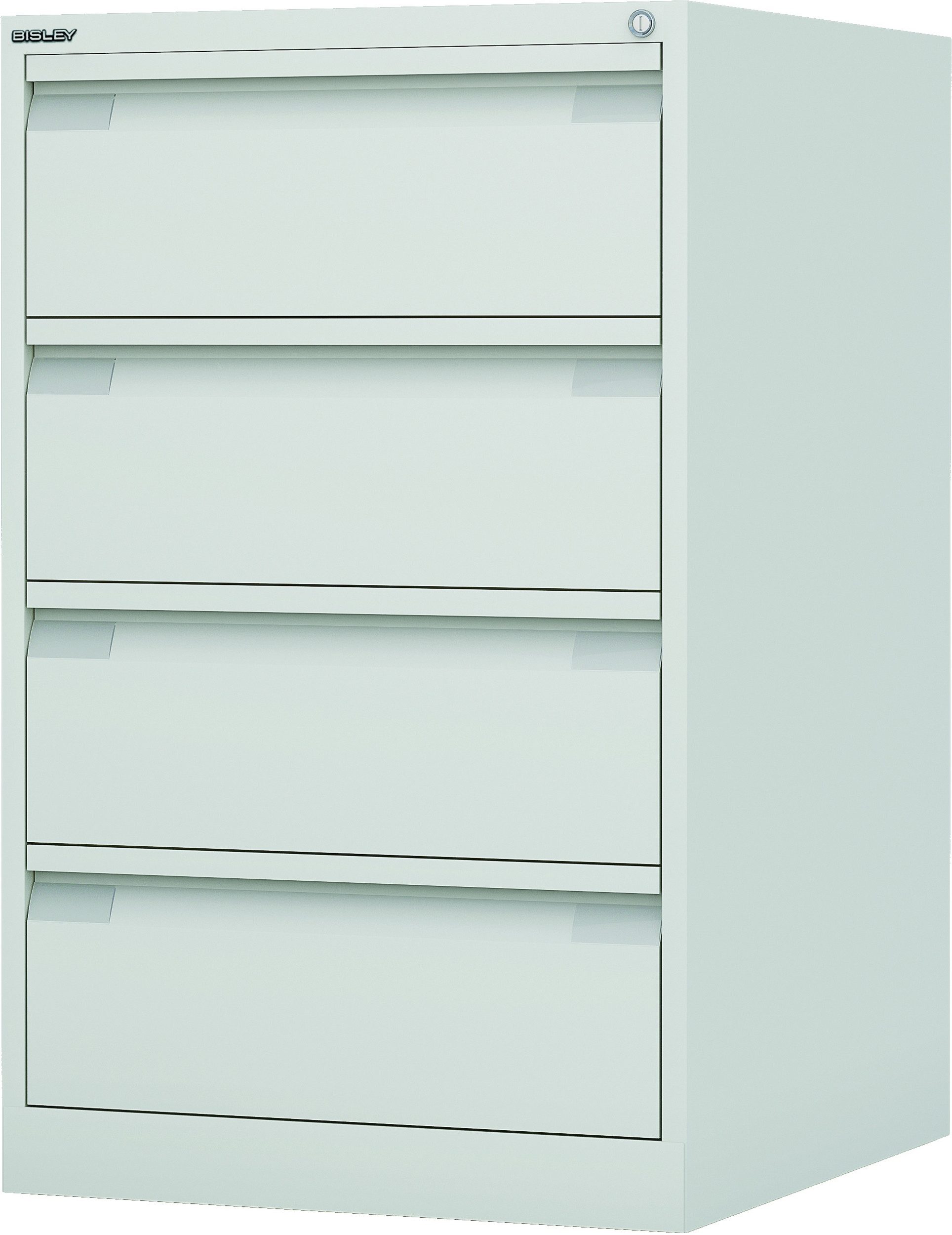 Bisley Aktenschrank ECO Karteischrank DIN-A5 in Lichtgrau - Maße: H 92 x B 57 x T 62 cm