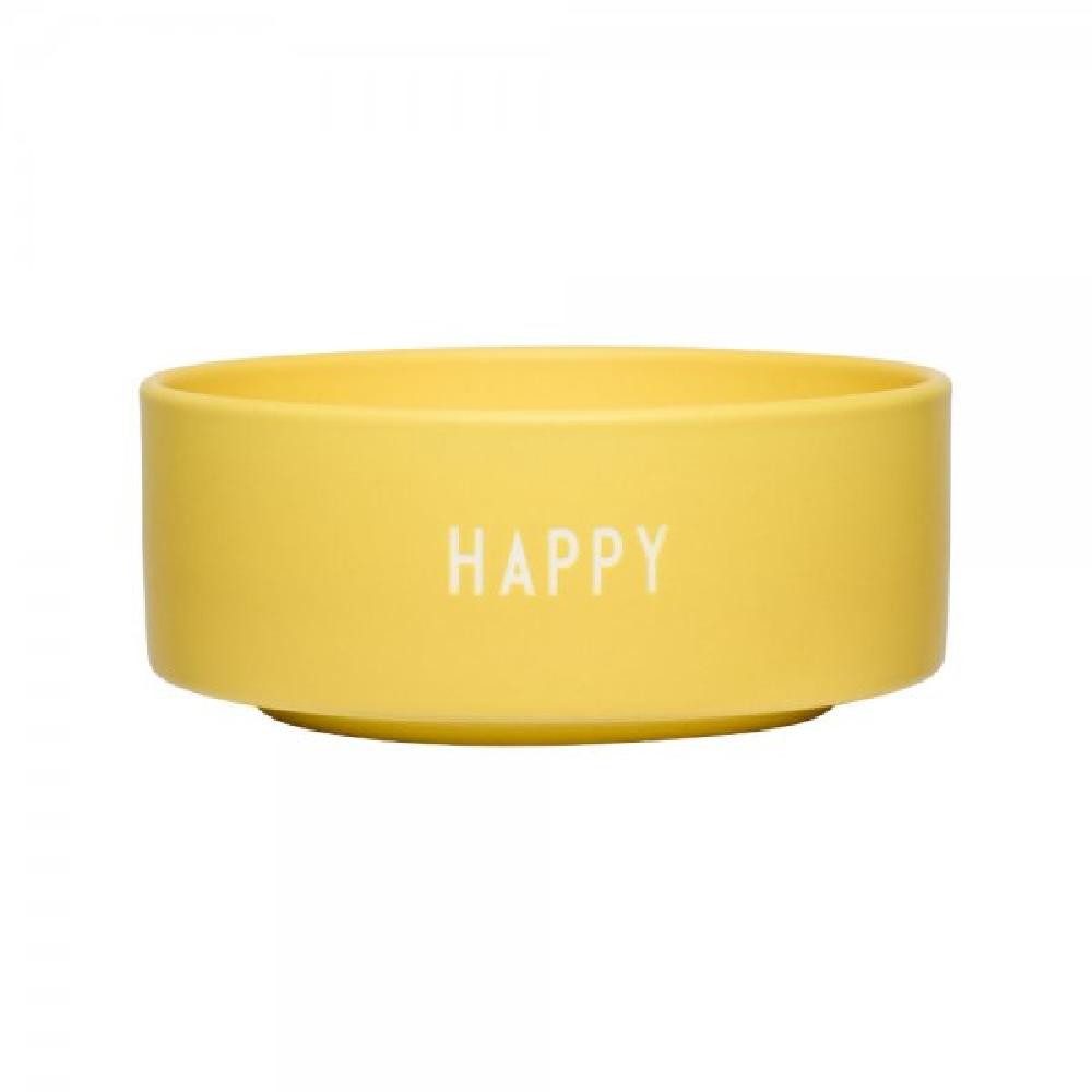 Design Letters Schüssel Snackschale Favourite Bowl Happy Gelb (12cm)