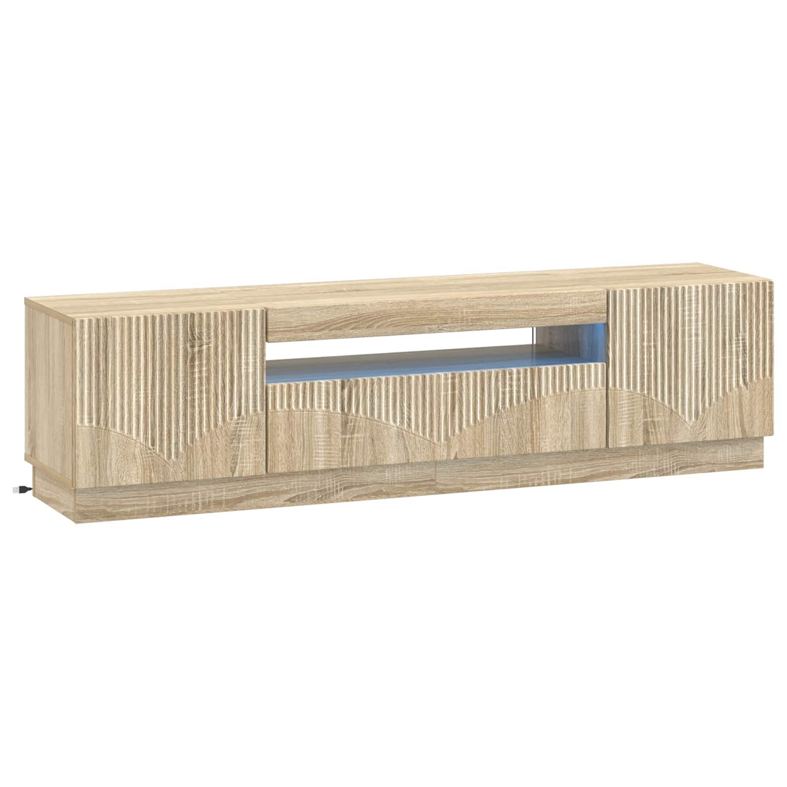 vidaXL TV-Schrank LED-TV-Schrank Sonoma-Eiche Holzwerkstoff
