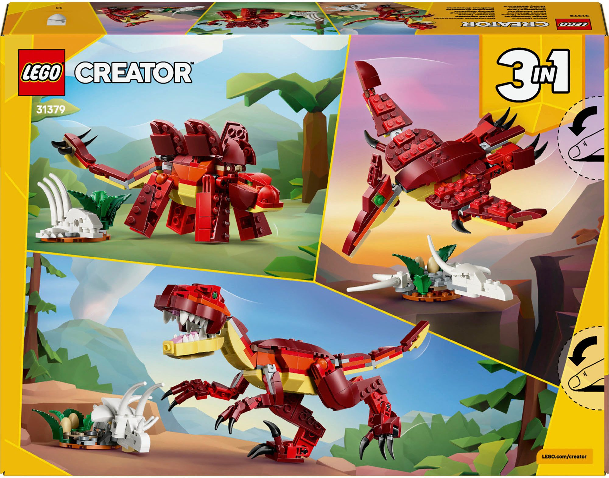 LEGO® Wilder Dinosaurier (31379), LEGO Creator Konstruktionsspielsteine, (2 günstig online kaufen