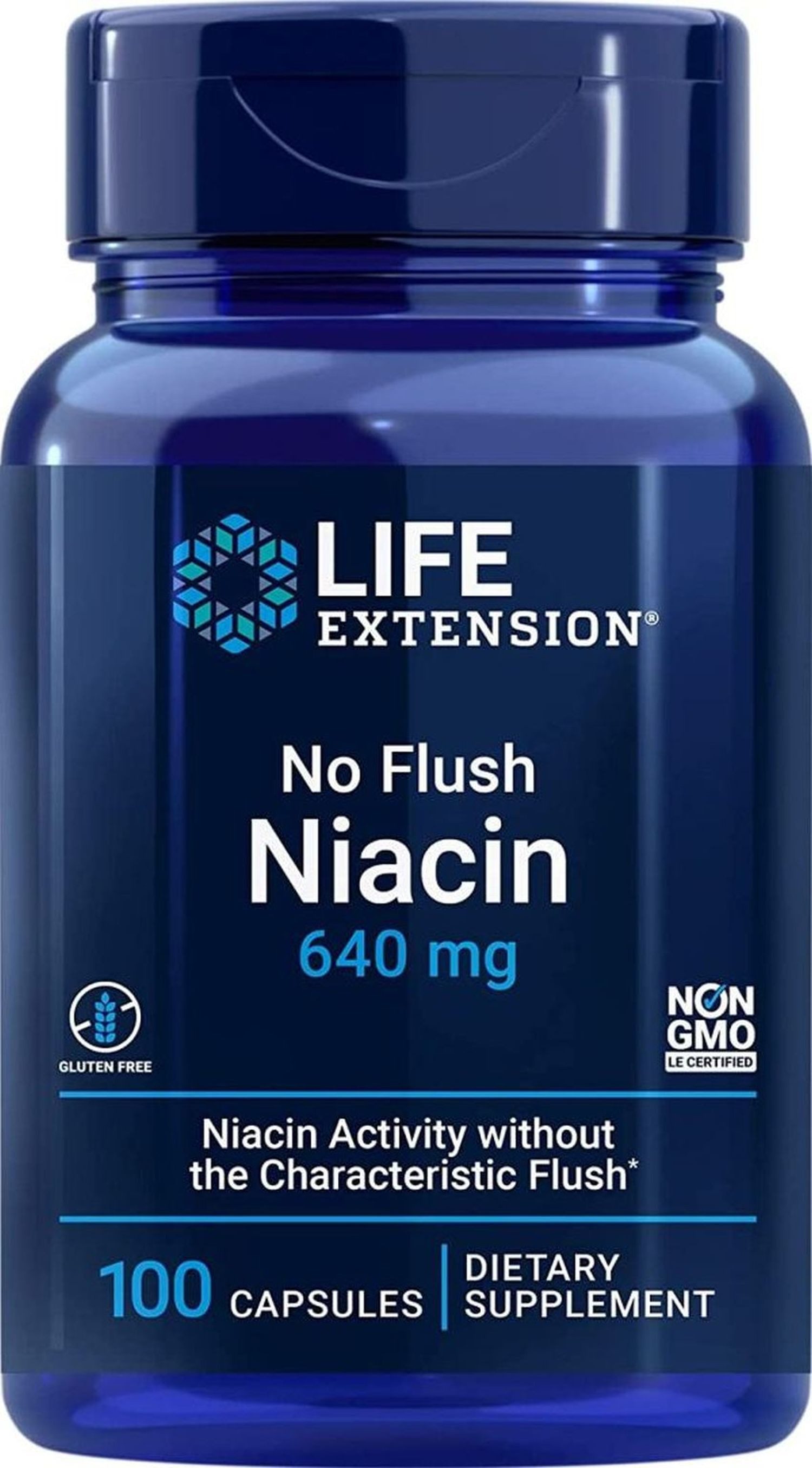 Life Extension Life Extension No Flush Niacin 640 mg - 100 Kapseln Kapseln