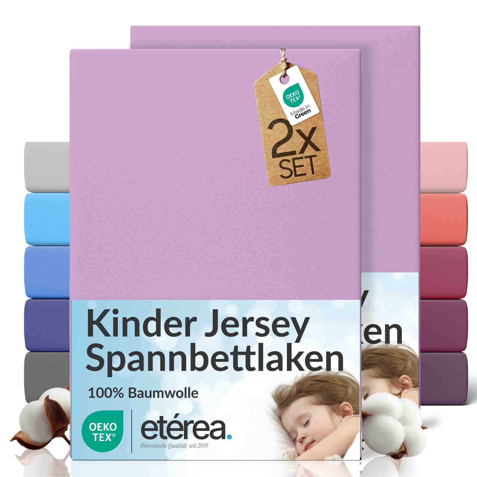 etérea Himmlische Qualität Spannbettlaken etérea Comfort Jersey 2er Set Spannbettlaken, Jersey, Gummizug: rundum, (2 Stück)