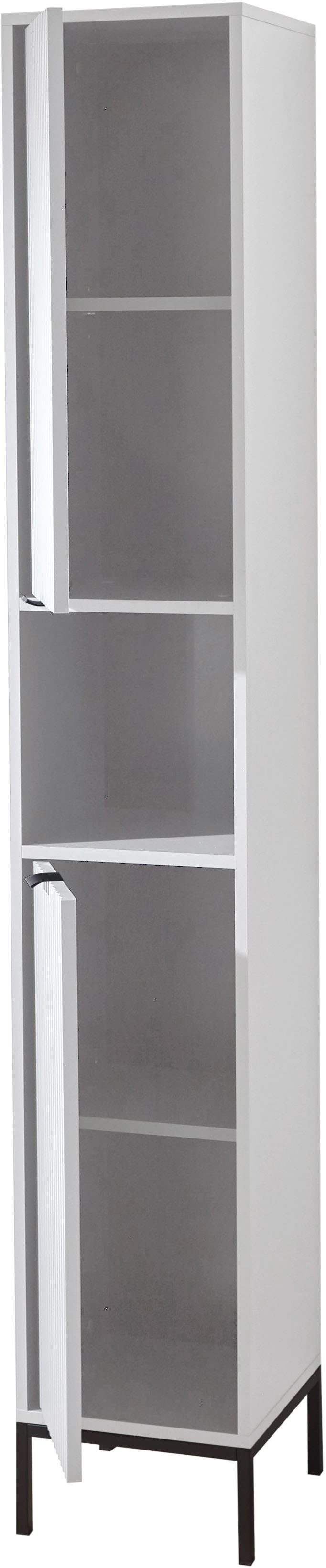 BASIC by Balculina Hochschrank Lucera Hochschrank, Badezimmerschrank BxHxT 32x195x32 (1-St) Breite 32 cm, Tür L/R montierbar