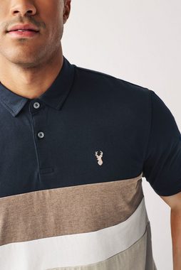 Next Poloshirt Poloshirt mit breitem Bruststreifen (1-tlg)