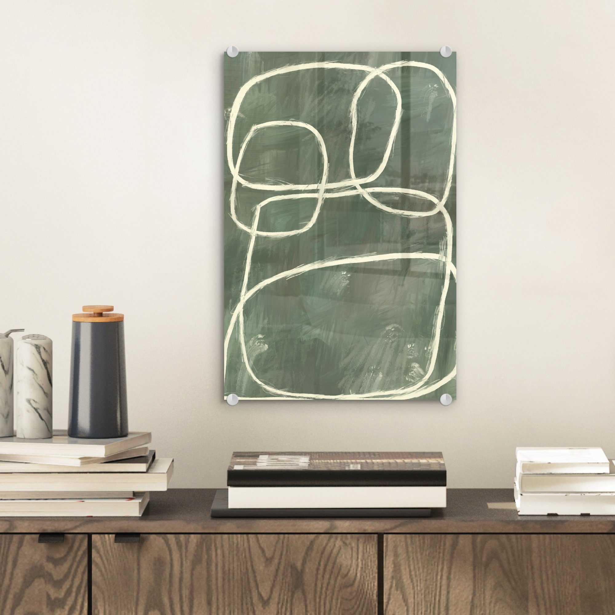 MuchoWow Acrylglasbild Abstrakt - Grün - günstig online kaufen