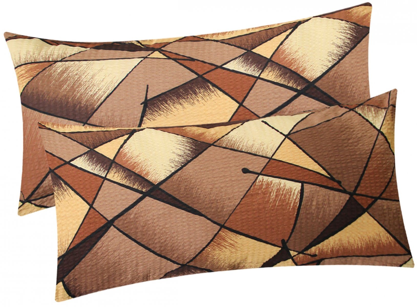 Heubergshop Kissenbezug, (2 Stück), 40x80cm Wildes Muster in Braun - Kissen günstig online kaufen