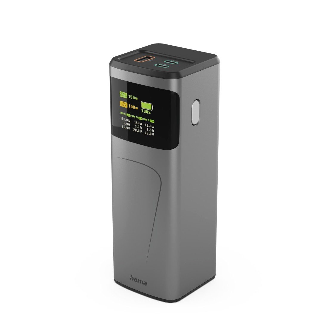 Hama Powerbank (150 W, 24000 mAh, 2x USB-C, 1x USB-A, Schnellladen) Powerbank