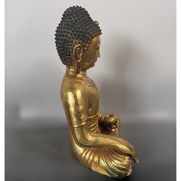 Asien LifeStyle Buddhafigur Buddha Figur Bronze Skulptur Tibet/China 43cm groß