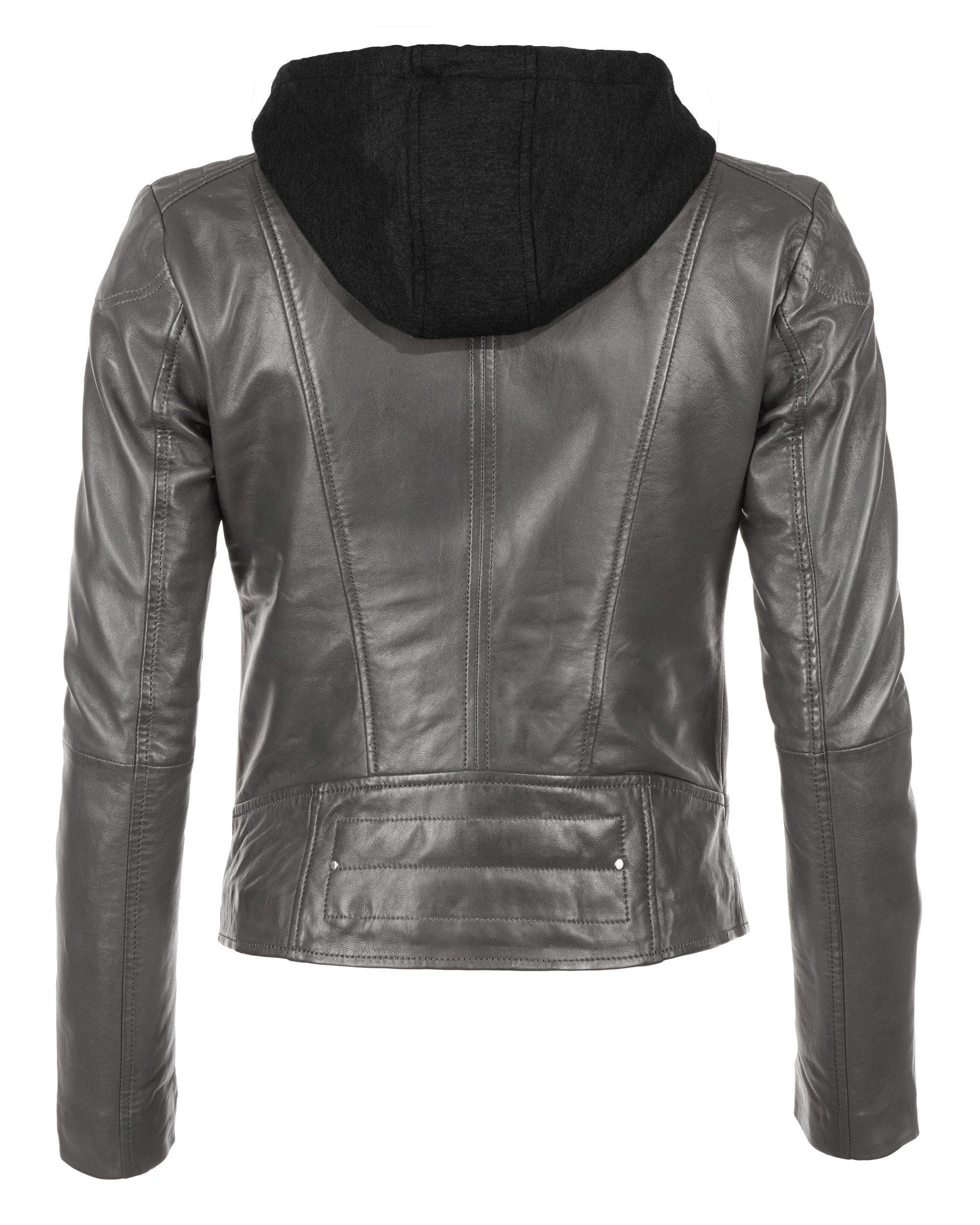 Maze Lederjacke dark Mico grey