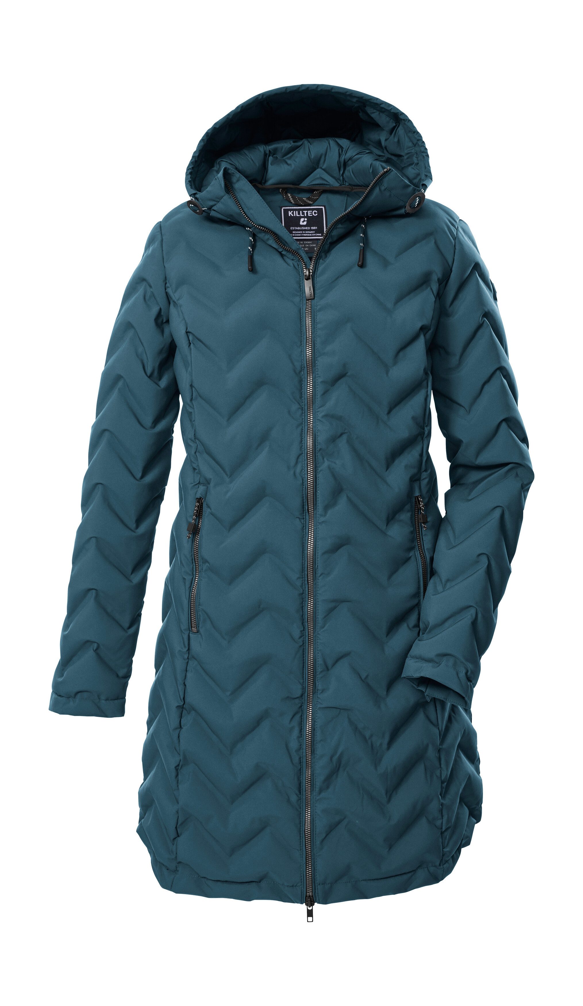 Killtec Steppmantel KOW 14 WMN QLTD PRK Wasser- und windabweisender Steppparka mit verstellbarer Kapuze