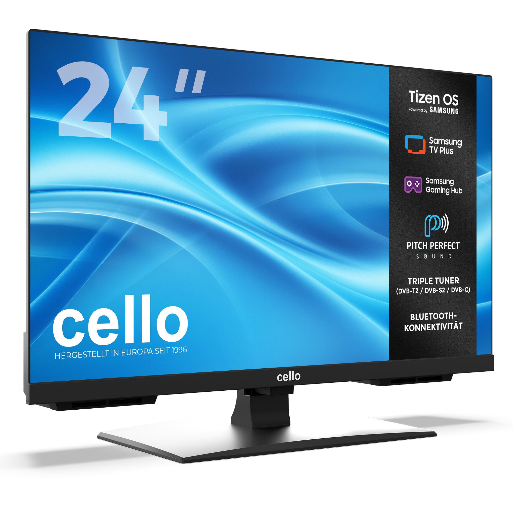 Cello C2426TZH LED-Fernseher (60,96 cm/24 Zoll, HD, Smart-TV, Smart‑TV mit Samsung Plus OS)