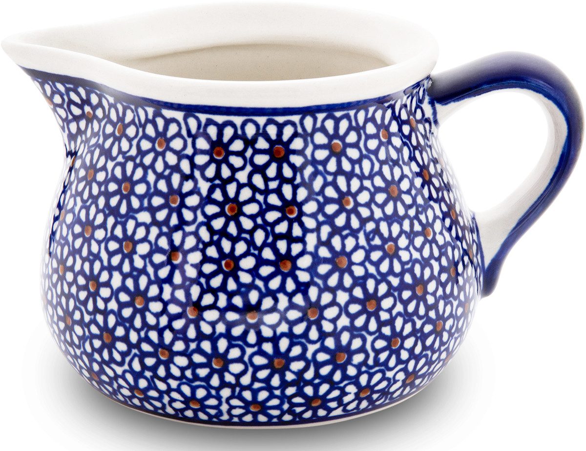 Bunzlauer Keramik Kanne Bunzlauer Keramik 600 ml Milchkanne Sahnegießer 16,3x10 cm, Dekor 120, 0,60 l