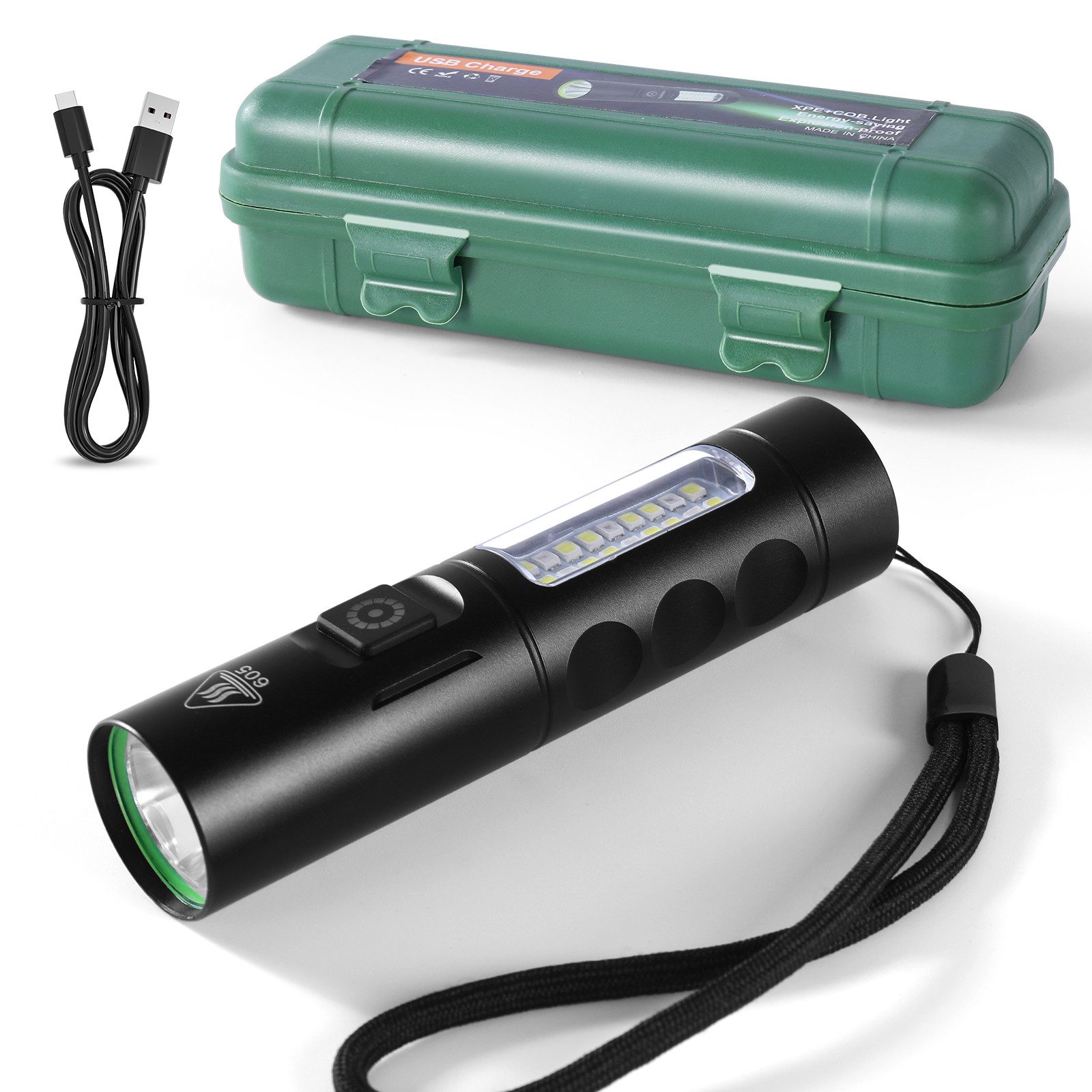 LED Taschenlampe Einziehbare Multifunktions Campingleuchte mit Superhelle LED