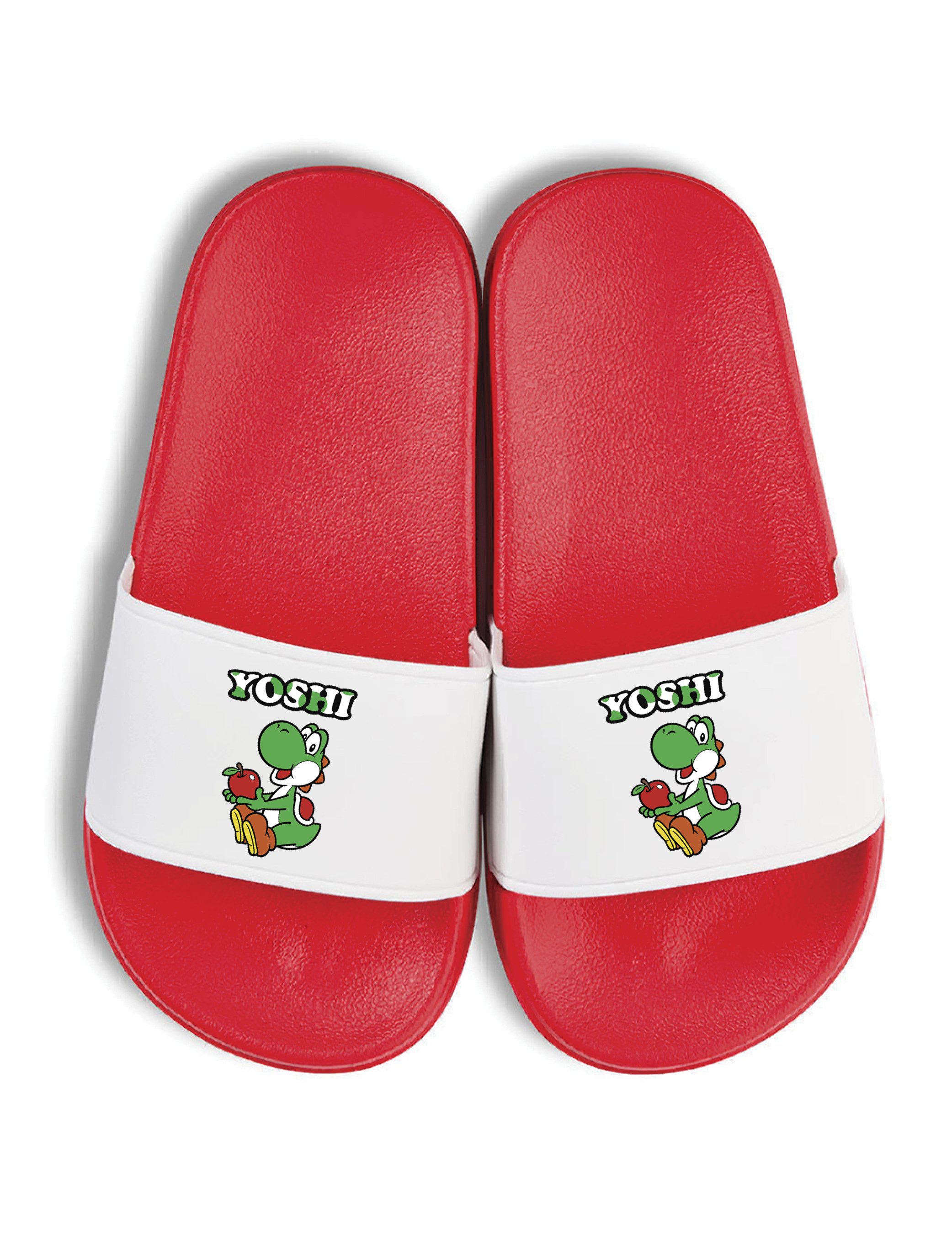 Youth Designz Yoshi Kinder Badelatschen Flip Flops Badeschuh mit lustigen Aufdruck