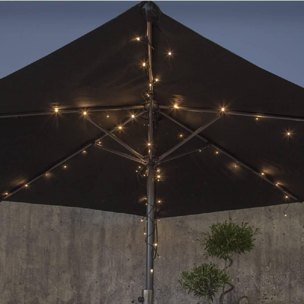 STAR TRADING LED-Lichterkette LED Sonnenschirm-Lichterkette "Akku" günstig online kaufen
