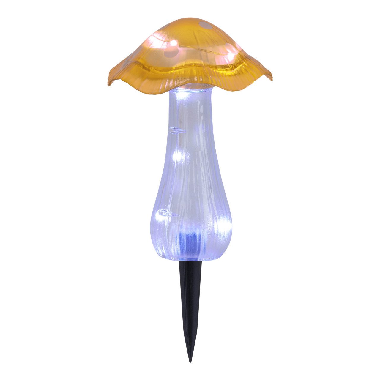 LIGHT&MORE LED Gartenleuchte Light & More LED Solarleuchte Pilz gelb
