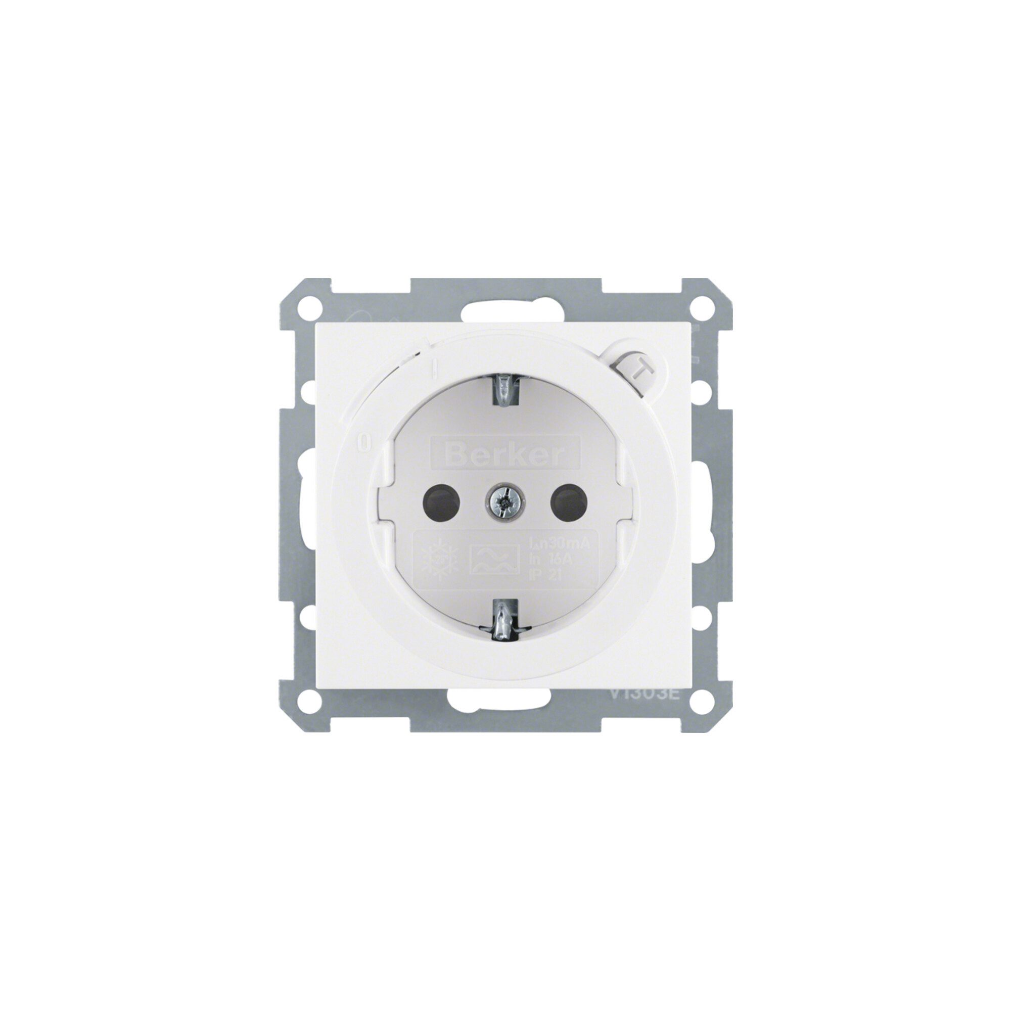 Berker Personenschutzstecker Berker SCHUKO-Steckdose pws/gl m.FI-Schutzschalt. 47088989