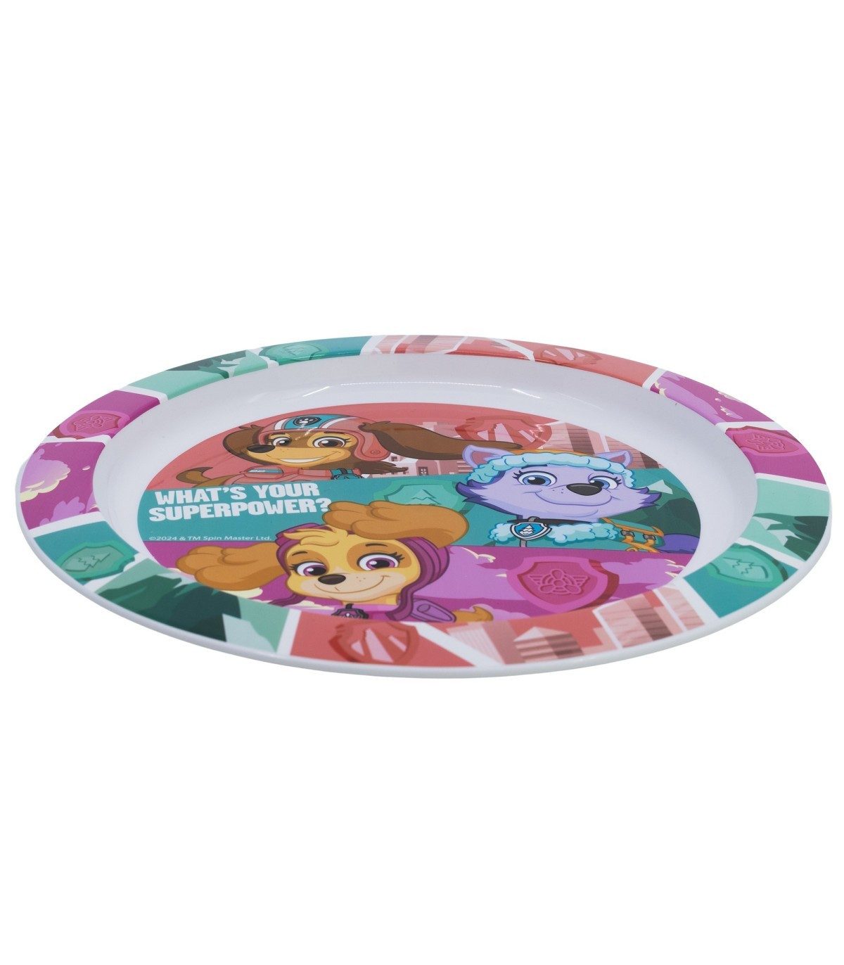 PAW PATROL Brotteller Kinder Teller Mikrowellengeeignet für zu Hause