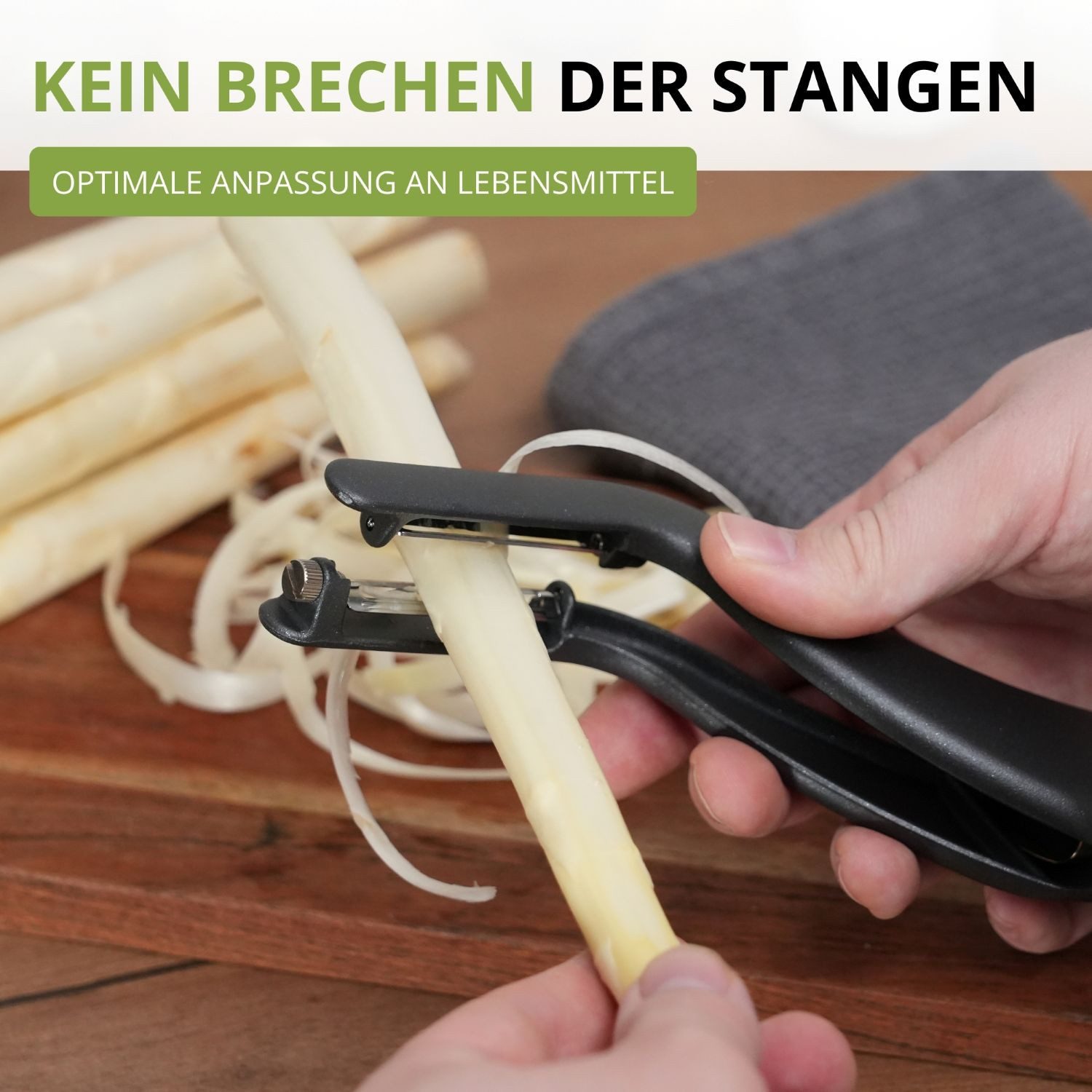 WESTMARK Spargelschäler »Peel-Star Alu« Black Edition, Gemüse-/Doppelschäler, griffige Haptik, besonders geeignet für Spargel