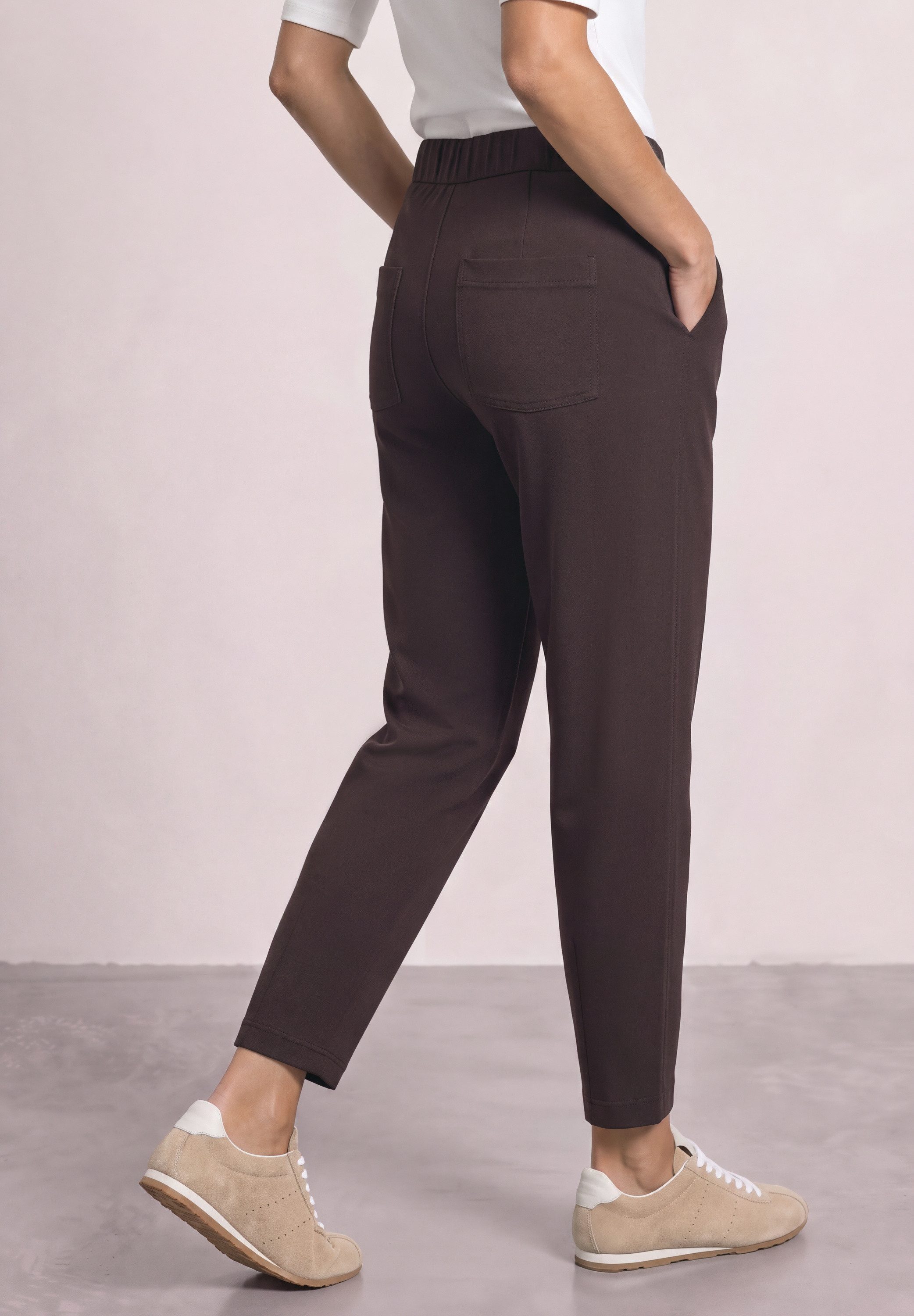 STREET ONE Stoffhose mit Schnallen