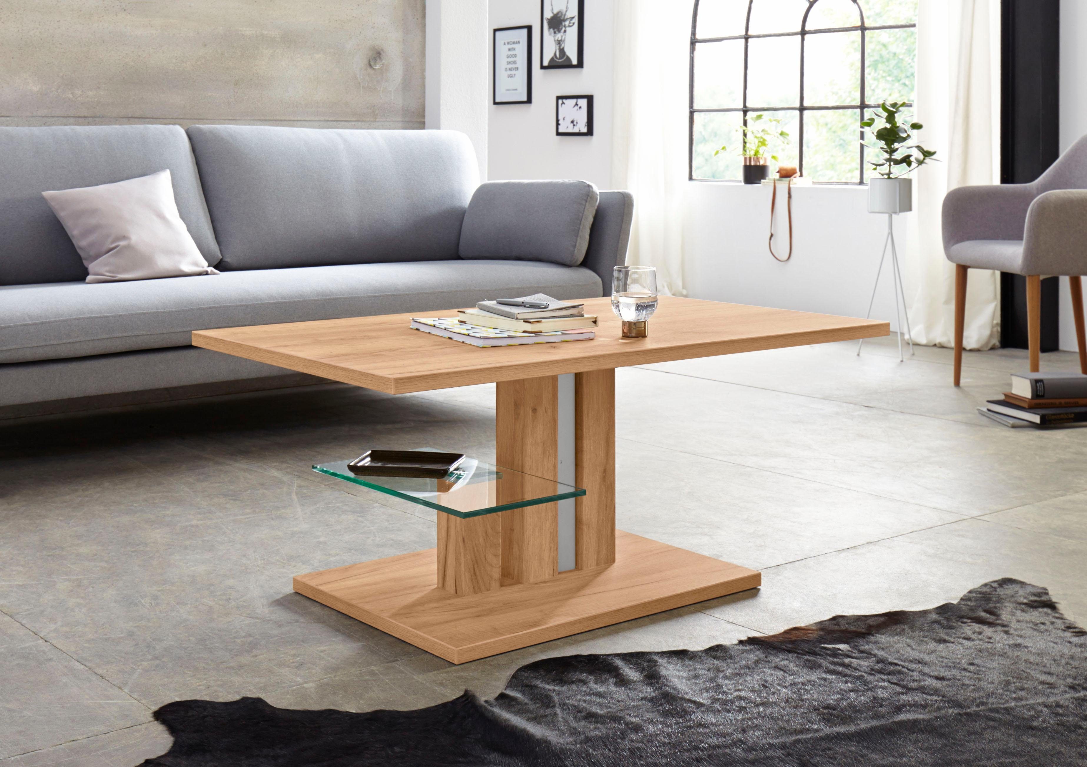 INOSIGN Couchtisch »Bergamo«, höhenverstellbar, mit Glasboden online