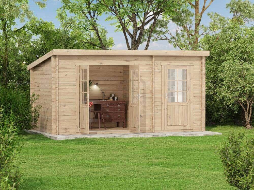 Alpholz Gartenhaus Maria-28 Natur 450 cm x 250 cm, imprägniert günstig online kaufen