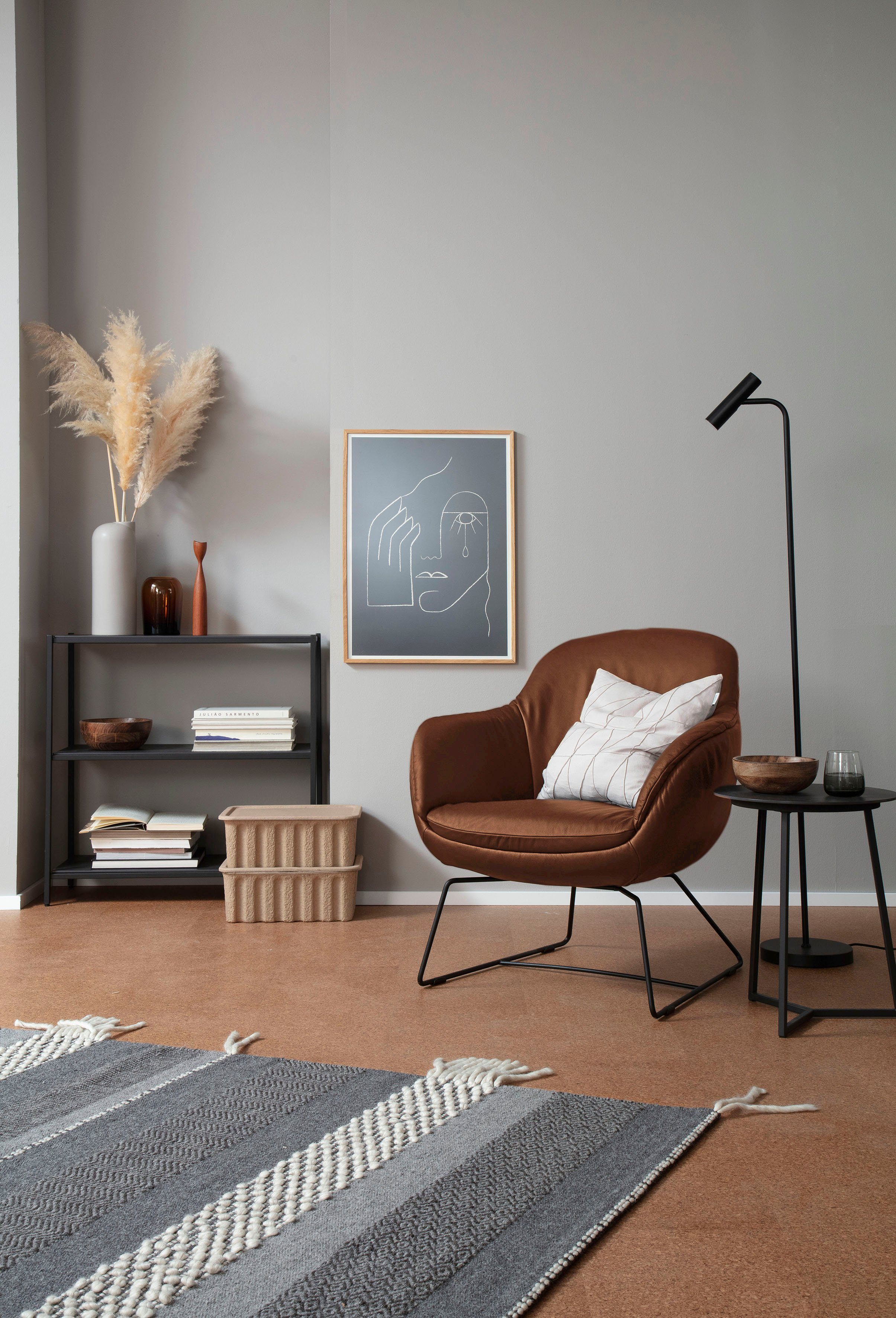 SCHÖNER WOHNEN-Kollektion Sessel Glove Loungesessel mit tollem Sitzkomfort, zeitlos und edel, bequem, Cocktailsessel mit elegantem Untergestell