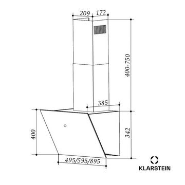 Klarstein Deckenhaube Serie CGCH3-Laurel-90WH Laurel