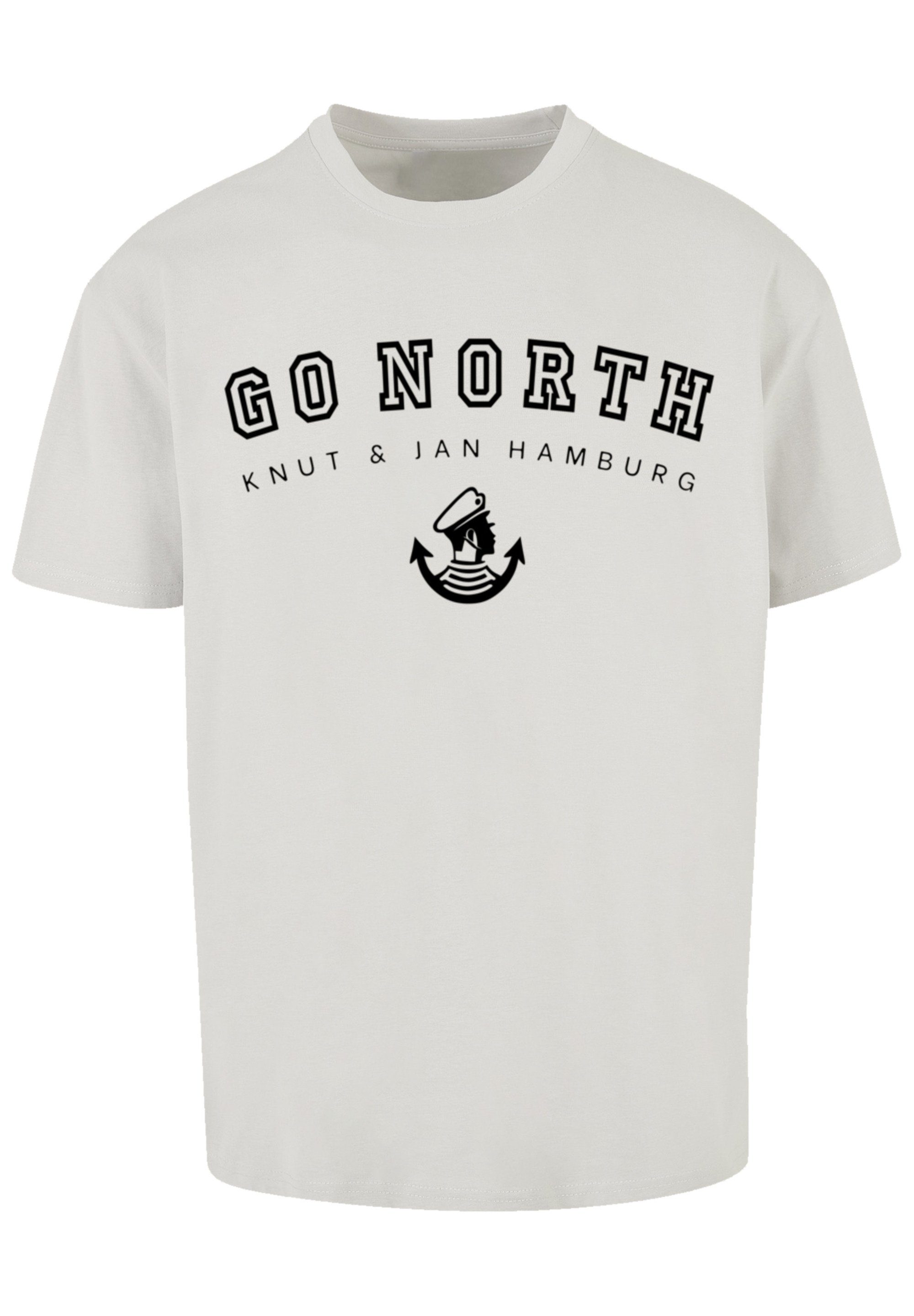 T-Shirt lightasphalt North & Jan Print Knut F4NT4STIC Hamburg Go
